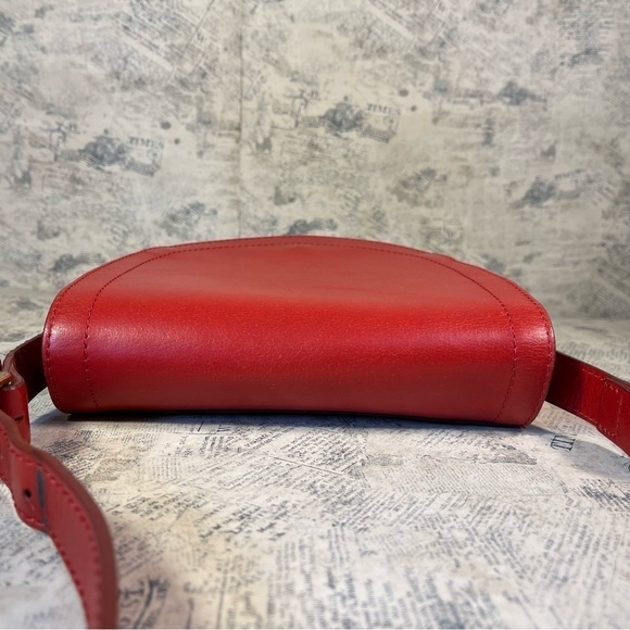 Zara women  buffalo leather Saddle bag satchel - Picture 6 of 15